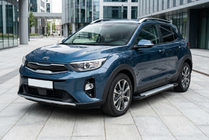Kia Stonic 2017- Progi boczne Allmond Grey (2 szt., aluminium) zdjęcia 1
