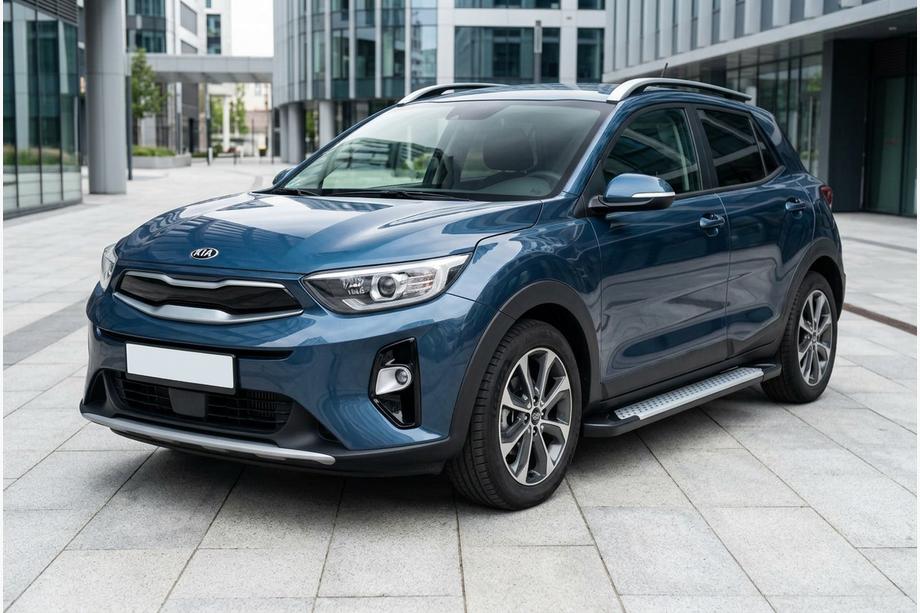 Kia Stonic 2017- Progi boczne Allmond Grey (2 szt., aluminium) Image
