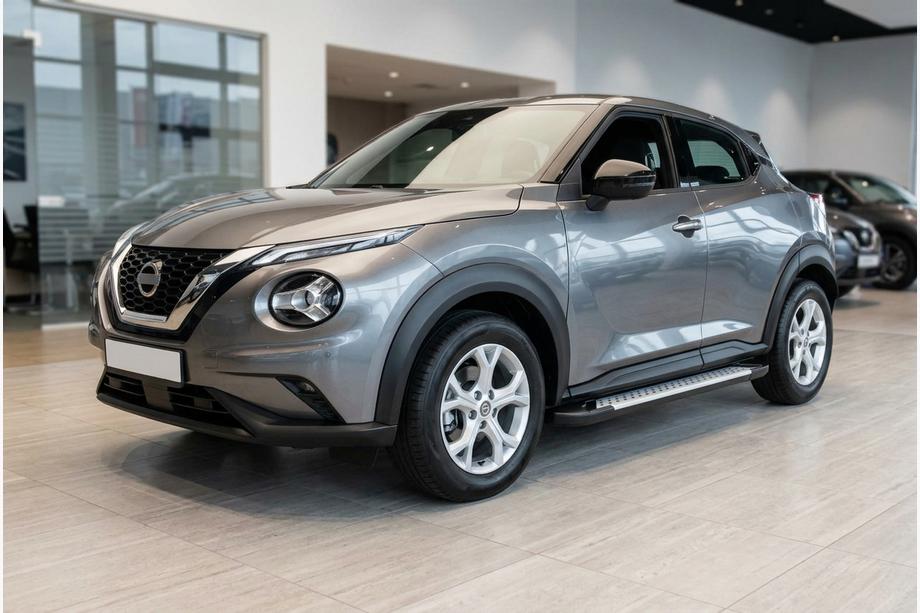 Nissan Juke 2020- Progi boczne Allmond Grey (2 szt., aluminium) Image