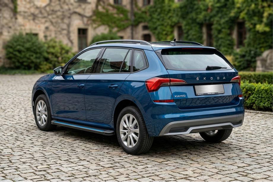 Skoda Kamiq 2019- Progi Boczné Maya Blue (2 szt., Aluminium) Image