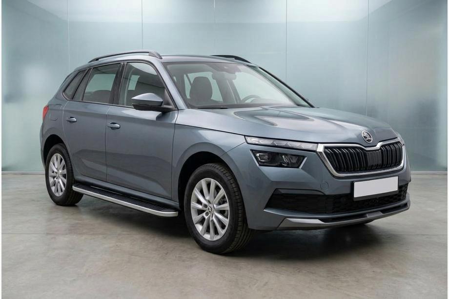 Skoda Kamiq 2019- Progi Boczne Tayga Grey (2 szt., Aluminium) Image