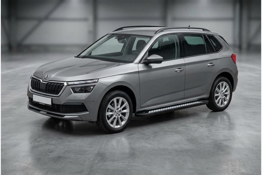 Skoda Kamiq 2019- Progi Boczné Vision New Black (2 szt., Aluminium) Image