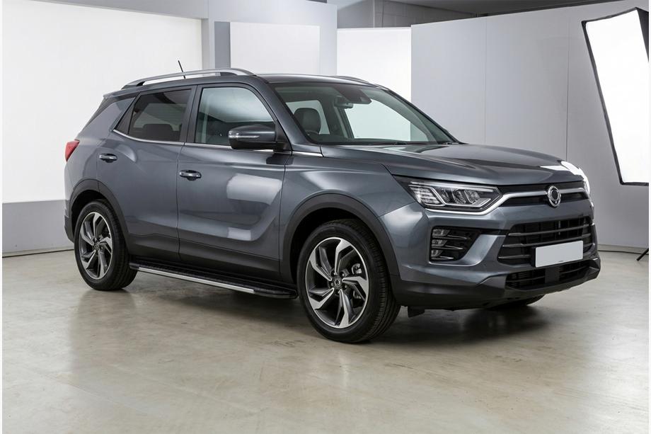 SsangYong Korando 2019- Progi Boczné Bosphore Grey (2 szt., Aluminium) Image