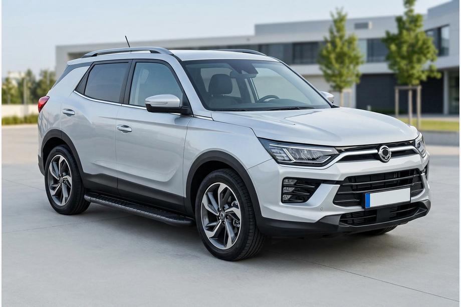 SsangYong Korando 2019- Progi Boczne Bosphore Black (2 szt., Aluminium) Image