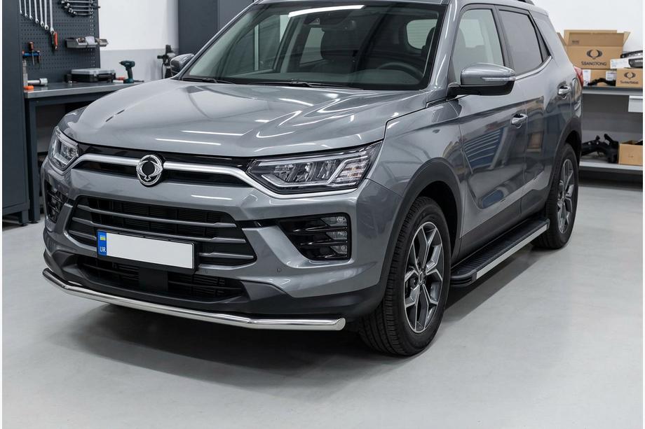 SsangYong Korando 2019- Progi Boczné Maya V1 (2 szt., Aluminium) Image