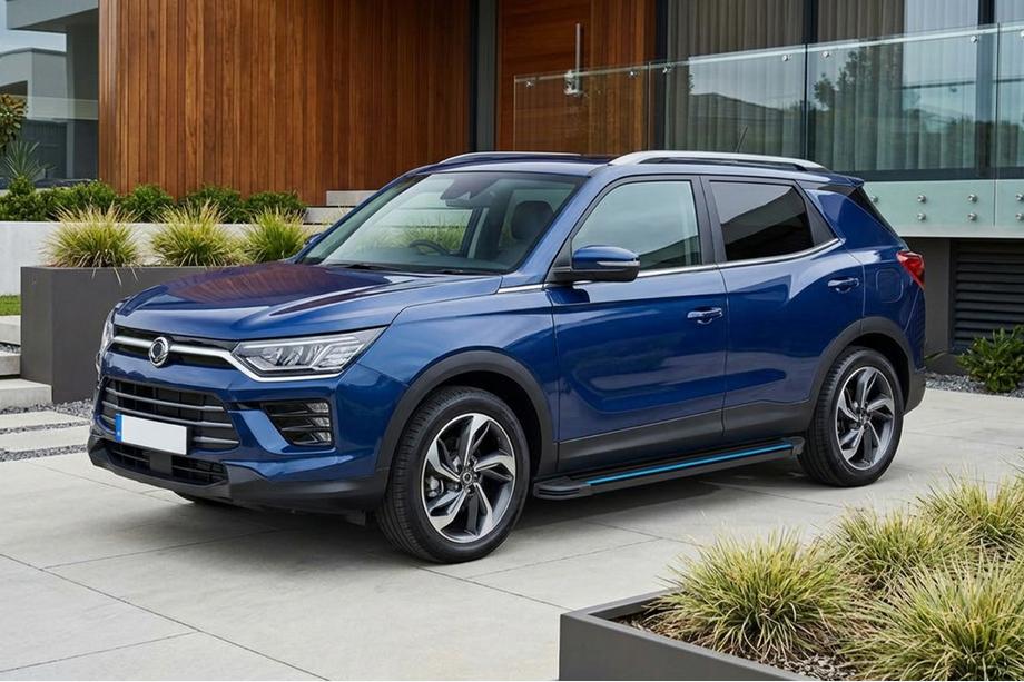 SsangYong Korando 2019- Progi Boczné Maya Blue (2 szt., Aluminium) Image