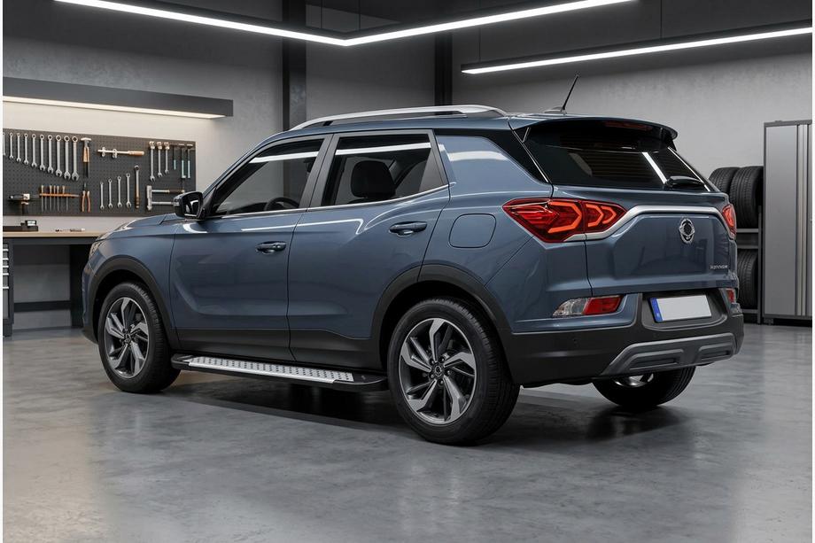 SsangYong Korando 2019- Progi boczne Allmond Grey (2 szt., aluminium) Image