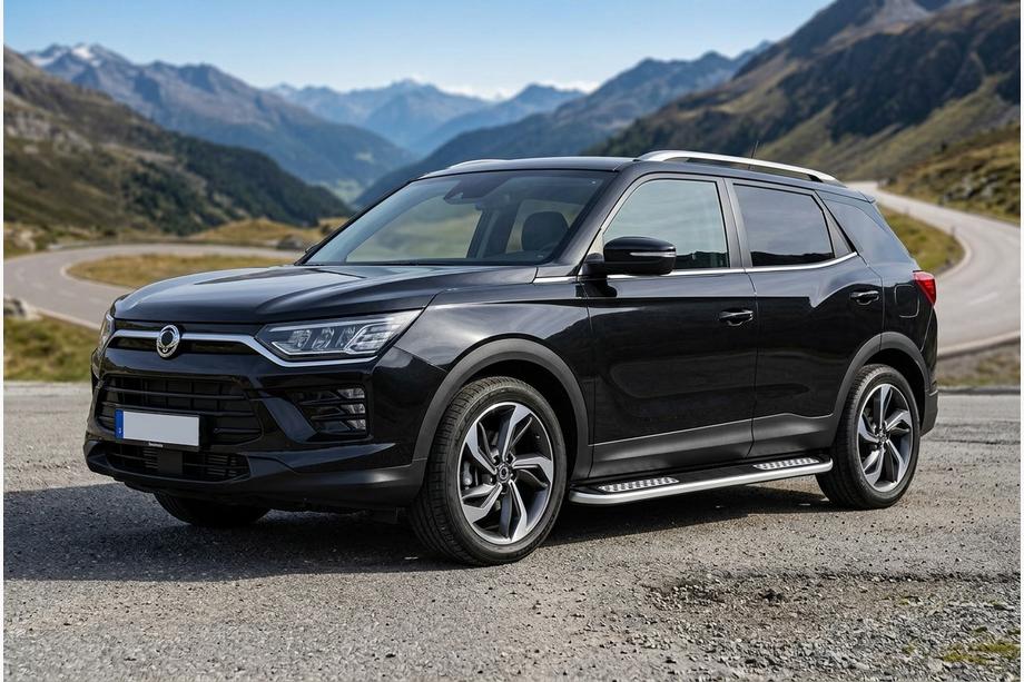SsangYong Korando 2019- Progi Boczné Tayga V2 (2 szt., Aluminium) Image