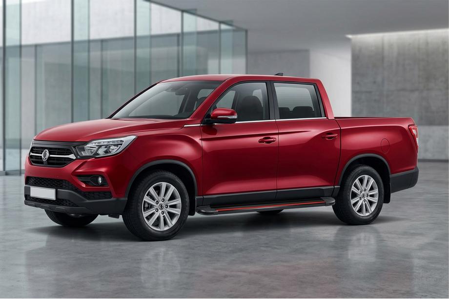 SsangYong Musso II 2018– Progi Boczné Maya Red (2 szt., Aluminium) Image
