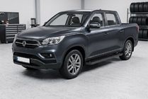 SsangYong Musso II 2018– Progi Boczné Allmond Black (2 szt., Aluminium) zdjęcia 1
