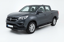 SsangYong Musso II 2018– Progi Boczné BlackLine (2 szt., Aluminium) zdjęcia 1