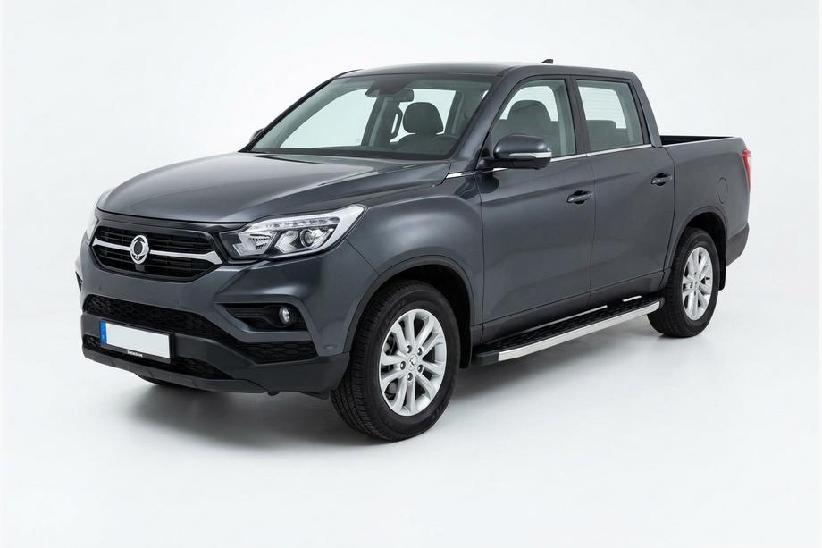 SsangYong Musso II 2018– Progi Boczné BlackLine (2 szt., Aluminium) Image