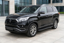 SsangYong Rexton II 2017- Progi Boczné Tayga Black (2 szt., Aluminium) zdjęcia 1