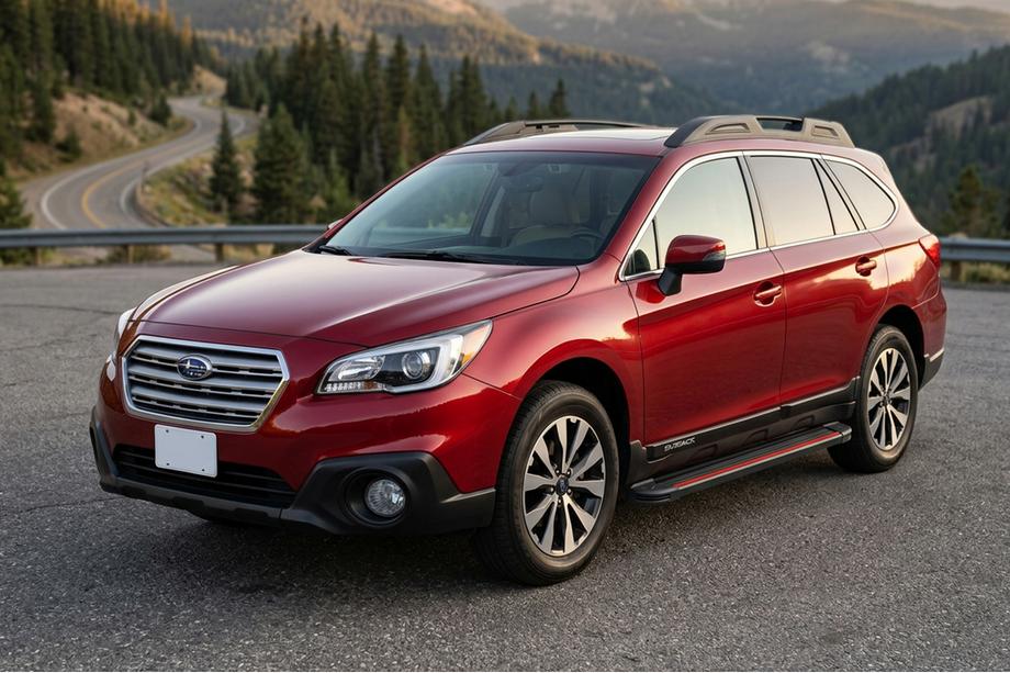 Subaru Outback 2014-2019 Progi Boczné Maya Red (2 szt., Aluminium) Image