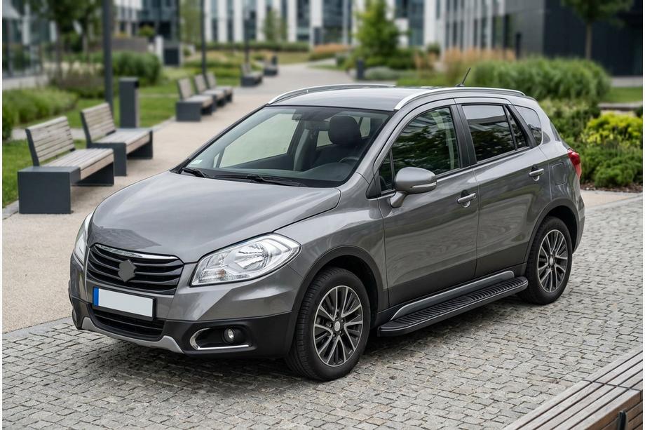 Suzuki SX4 S-Cross 2013-2016 Progi Boczné Tayga Black (2 szt., Aluminium) Image