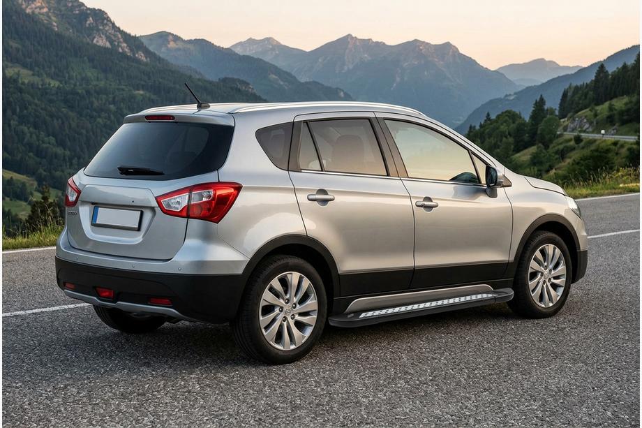 Suzuki SX4 S-Cross 2013-2016 Progi Boczné Vision New Black (2 szt., Aluminium) Image