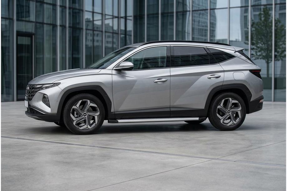Hyundai Tucson NX4 2021- Progi Boczne Maya V2 (2 szt., Aluminium) Image