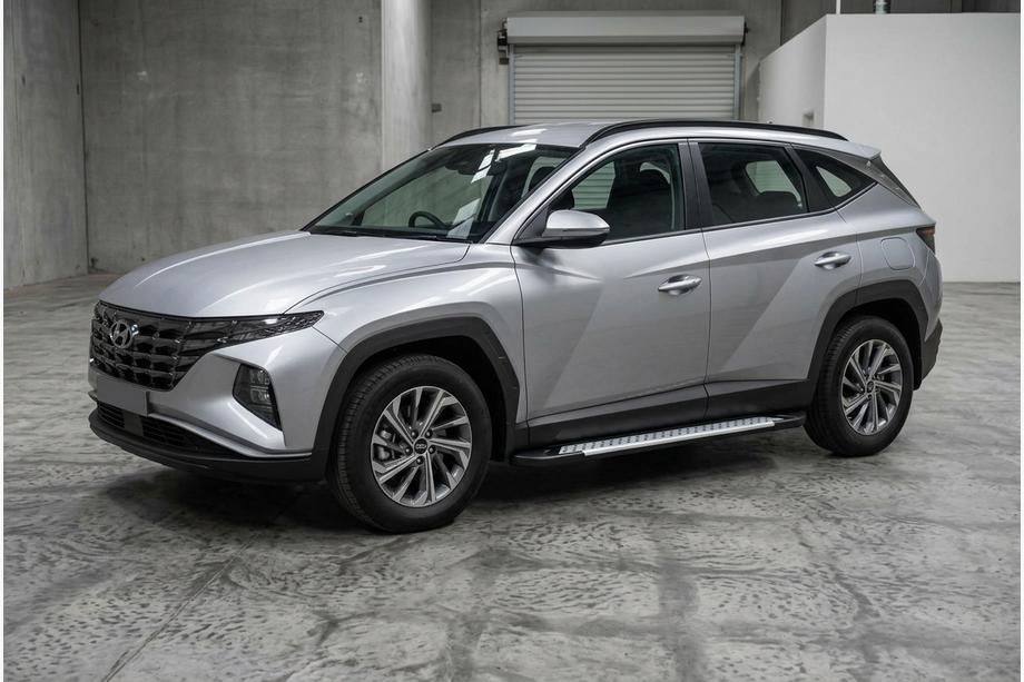 Hyundai Tucson NX4 2021- Progi boczne Allmond Grey (2 szt., aluminium) Image
