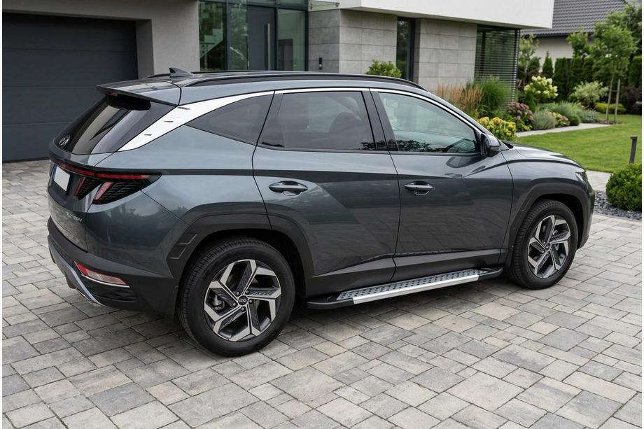 Hyundai Tucson NX4 2021- Progi Boczné Vision New Grey (2 szt., Aluminium) Image