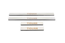 Volkswagen Tiguan 2016-2023 Nakładki na progi drzwi ze stali nierdzewnej Carmos zdjęcia 5