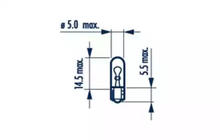 Żarówka Kontrolna Narva 17037 W1,2W 12V W2X4,6d zdjęcia 2