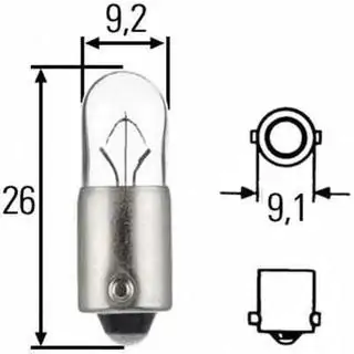 Zarowka Kontrolna Narva 17141 T4W 24V 4W BA9 zdjęcia 2