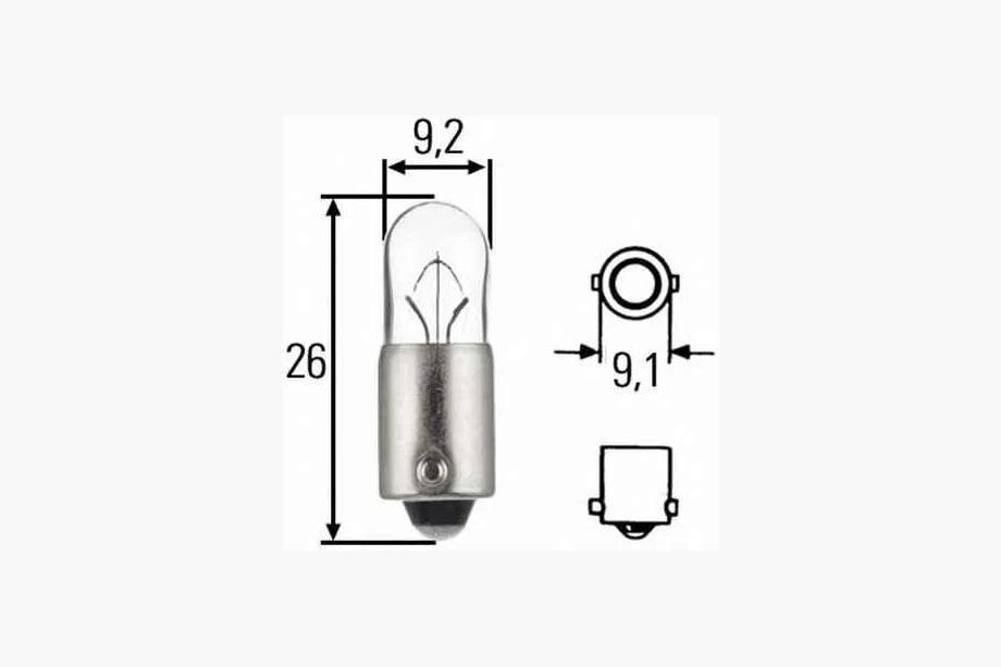 Zarowka Kontrolna Narva 17141 T4W 24V 4W BA9 Zdjęcia 2