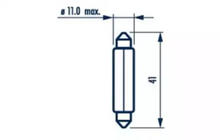 Żarówka Kontrolna Narva 17314 C10W 12V 10W SV8,5 zdjęcia 2