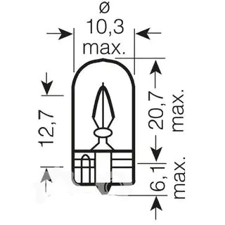 Żarówka sygnalizacyjna Osram 2845 W5W 24V W2.1X9.5D zdjęcia 2
