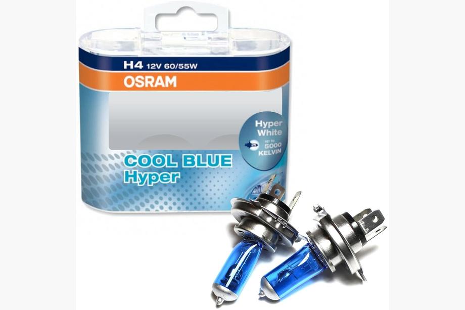 Żarówka reflektorowa Osram H4 60/55W Cool Blue Hyper 64193CBH Zdjęcia 1