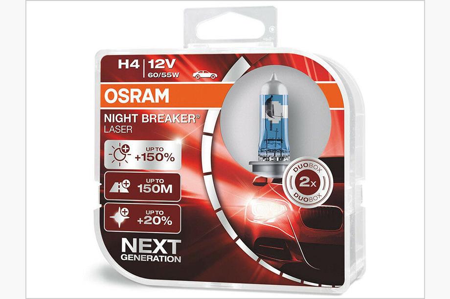 Żarówka reflektorowa Osram H4 60/55W Night Breaker Laser +150% 64193NL150 Image