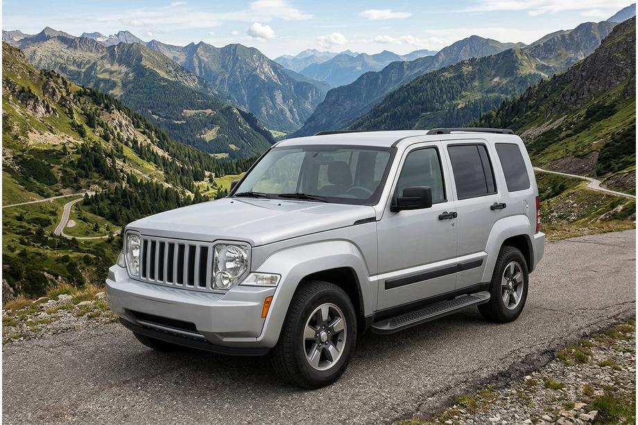 Jeep Cherokee/Liberty 2007-2013 Progi Boczné Allmond Black (2 szt., Aluminium) Image