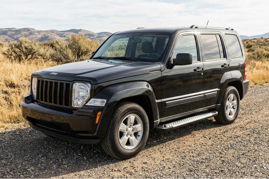 Jeep Cherokee/Liberty 2007-2013 Progi boczne Allmond Grey (2 szt., aluminium) Image