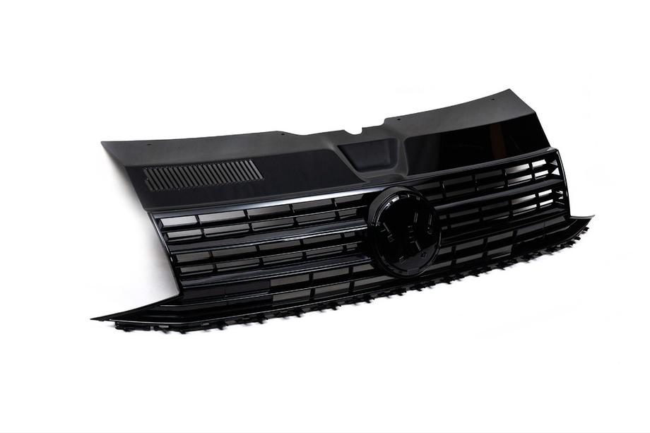 Volkswagen T6 2015-2024 Atrapa Przednia Czarny Połysk (pod Emblemat) Image