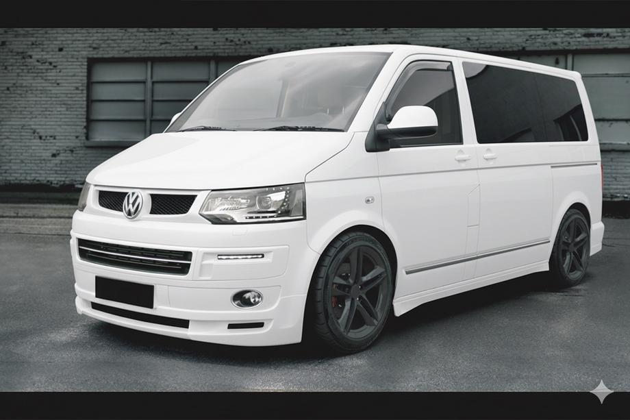 Volkswagen T5 2010-2015 Nakładka na przedni zderzak ABT Original (zagruntowana do malowania) Image
