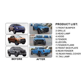 Zestaw Body Kit (Design F150 Raptor 2015-2020) Ford Ranger 2011–2022 zdjęcia 2