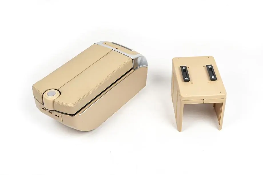 Uniwersalny podłokietnik z USB (beżowy) Zdjęcia 3