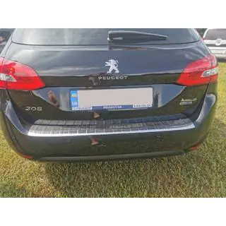 Nakładka na tylny zderzak Carmos (SW, stal nierdzewna) Peugeot 308 2014-2021 zdjęcia 2