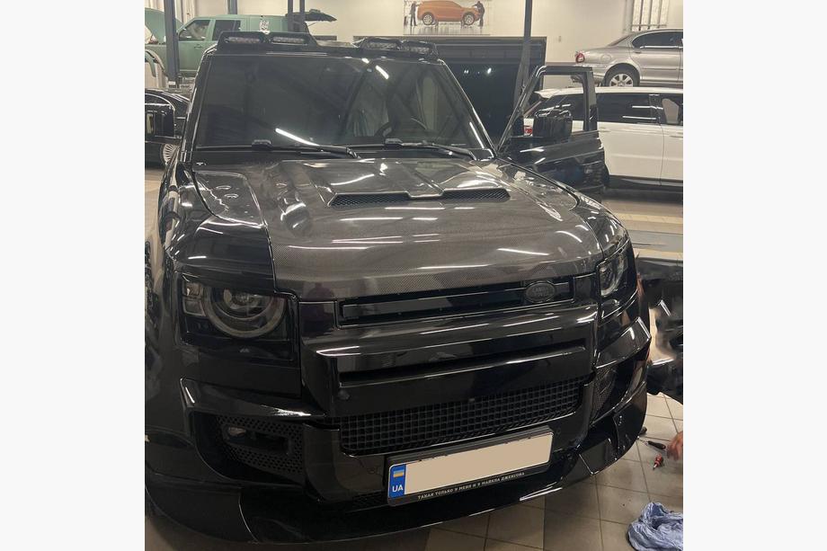 Land Rover Defender 2019- Maska karbonowa (prawdziwy karbon) Image