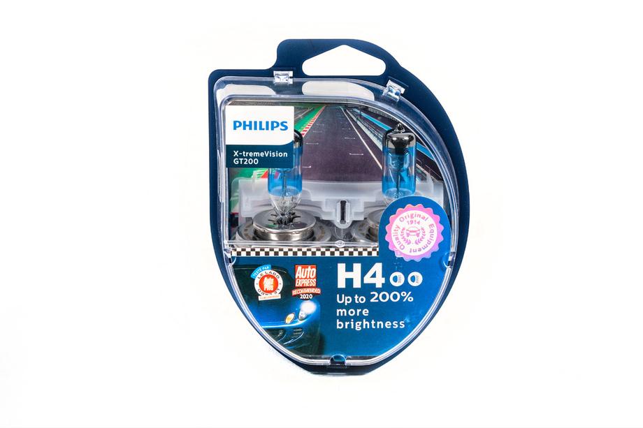 Żarówka reflektorowa Philips H4 60/55W 12342GT Racing Vision +200% Zdjęcia 1