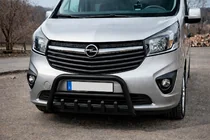 Renault Trafic 2015- Przedni Pałąk WT003 Czarny Stal Nierdzewna zdjęcia 1