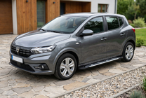 Dacia Sandero 2021- Progi Boczné Sunrise (2 szt., Aluminium) zdjęcia 1