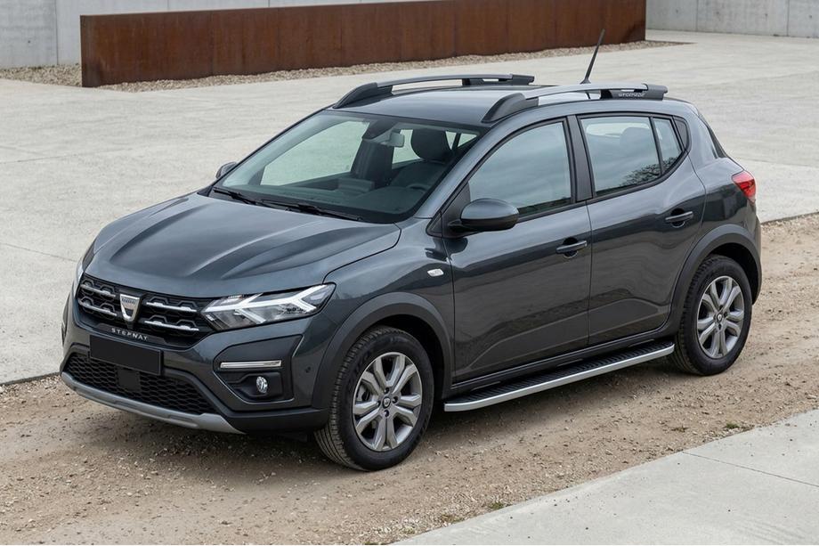 Dacia Sandero 2021- Progi Boczne Tayga Grey (2 szt., Aluminium) Zdjęcia 1