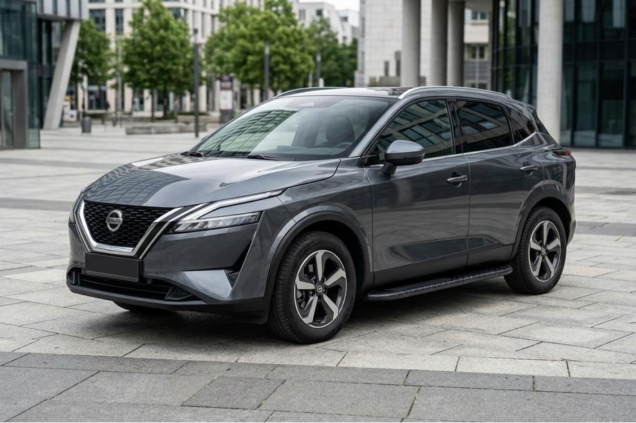 Nissan Qashqai 2021- Progi Boczné Bosphorus Black (2 szt., Aluminium) Image