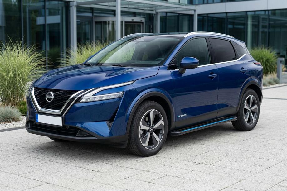 Nissan Qashqai 2021- Progi Boczné Maya Blue (2 szt., Aluminium) Zdjęcia 1