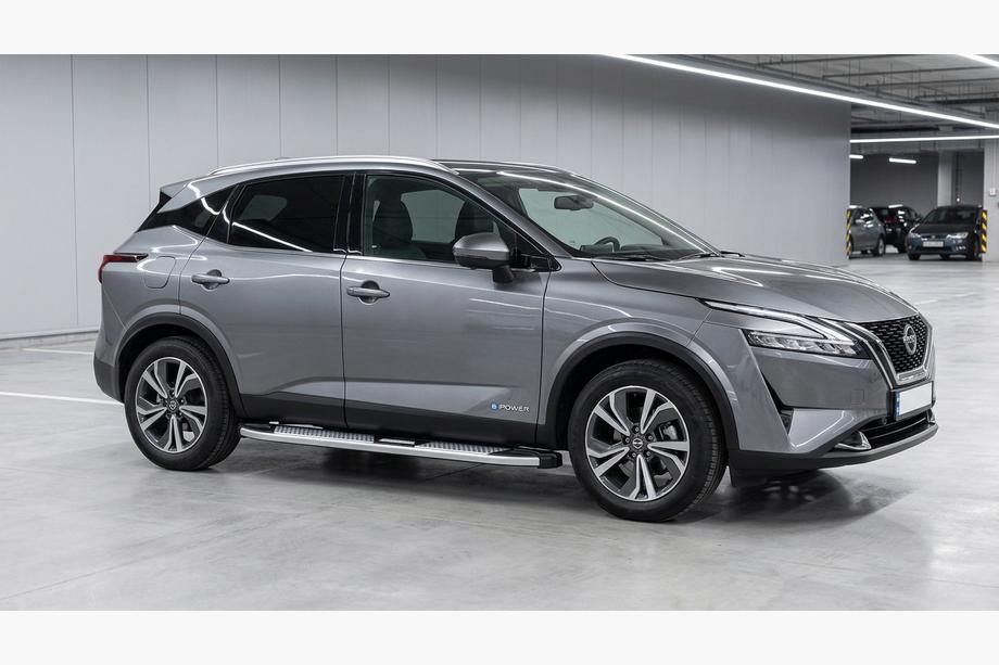 Nissan Qashqai 2021- Progi Boczne Mevsim Grey (2 szt., Aluminium) Image