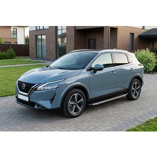 Progi Boczné BlackLine (2 szt., Aluminium) Nissan Qashqai 2021- zdjęcia 1