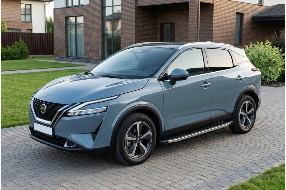Nissan Qashqai 2021- Progi Boczné BlackLine (2 szt., Aluminium) Image
