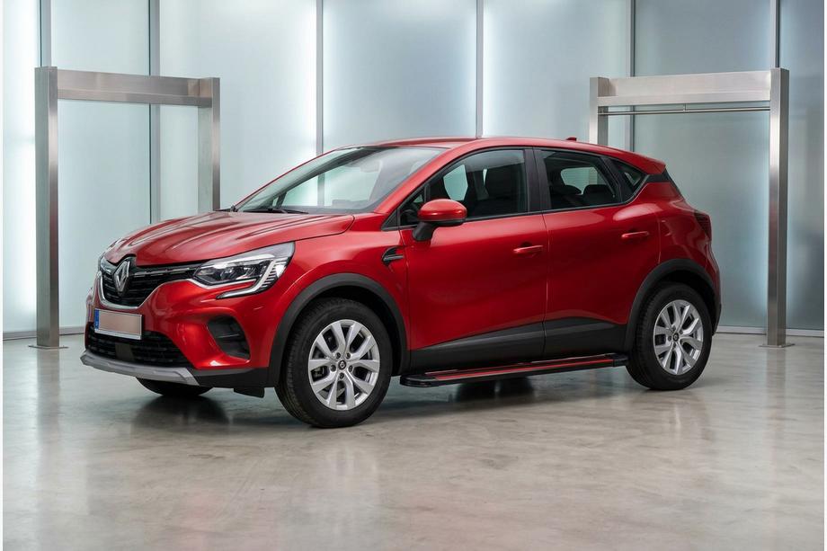 Renault Captur 2019- Progi Boczné Maya Red (2 szt., Aluminium) Image
