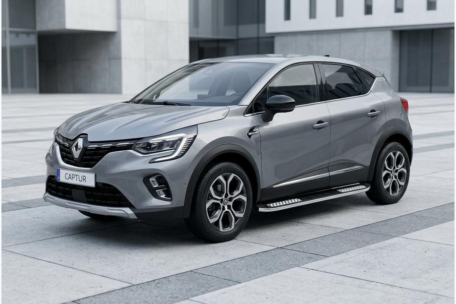 Renault Captur 2019- Progi Boczné Tayga V2 (2 szt., Aluminium) Image